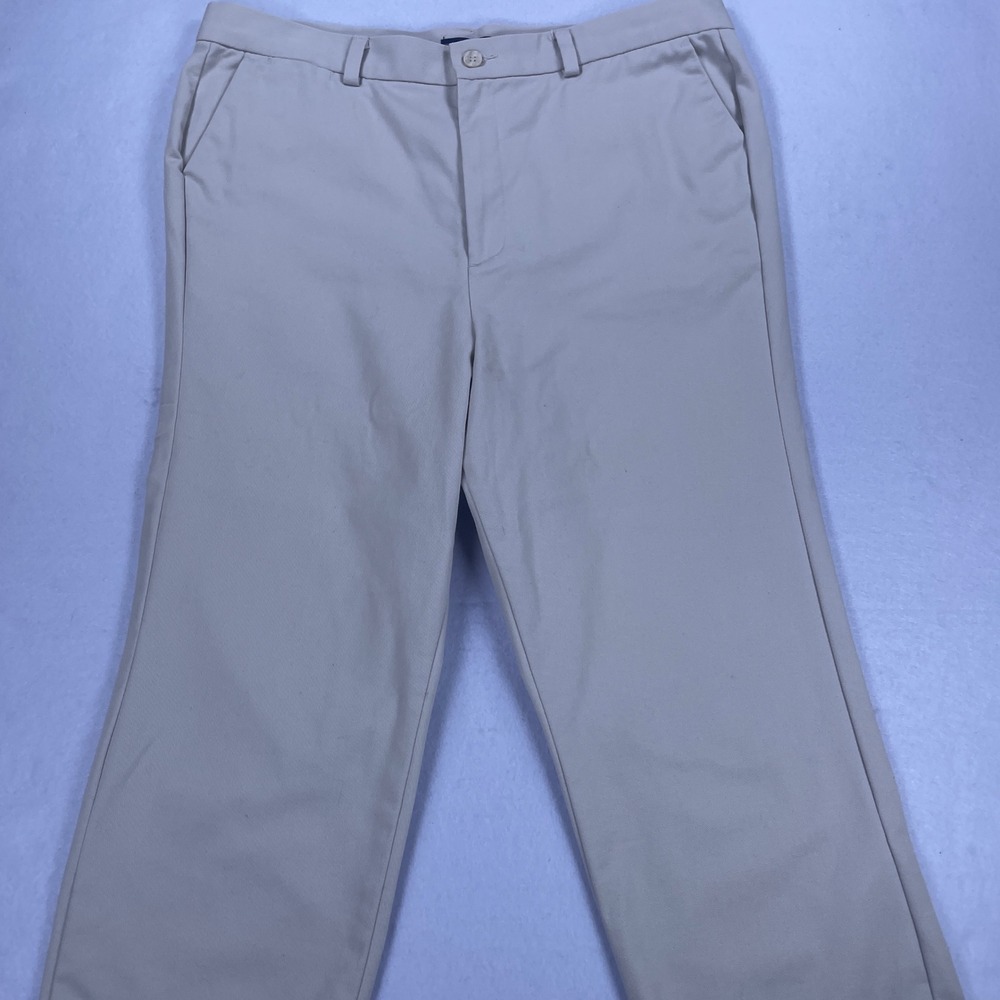 Dockers Stain Defender Khaki Pants Womens 16 Medium Beige Cotton Chino Trousers